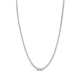 KAY Signature Collection Lab-Grown Diamond Tennis Necklace 5 ct tw 10K White Gold 18"