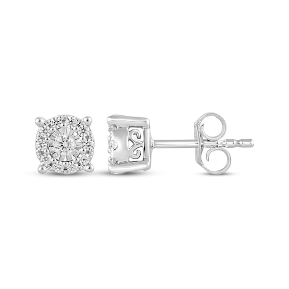KAY Lab-Grown Diamonds Halo Stud Earrings 1/4 ct tw Sterling Silver