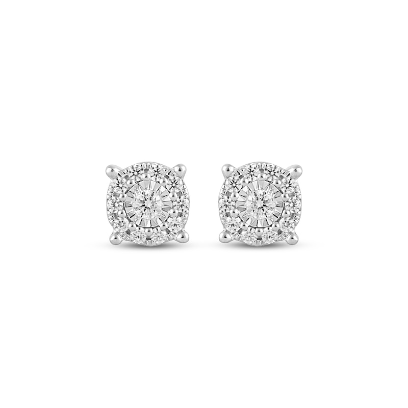 Main Image 2 of KAY Lab-Grown Diamonds Halo Stud Earrings 1/4 ct tw Sterling Silver