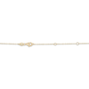 Thumbnail Image 4 of STUDIO BY KAY Oval-Cut Swiss Blue Topaz Cushion Frame Necklace 24K Yellow Gold Vermeil Sterling Silver 18"