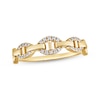 Thumbnail Image 1 of STUDIO BY KAY Lab-Grown Diamond Chain Link Ring 1/10 ct tw 24K Yellow Gold Vermeil Sterling Silver