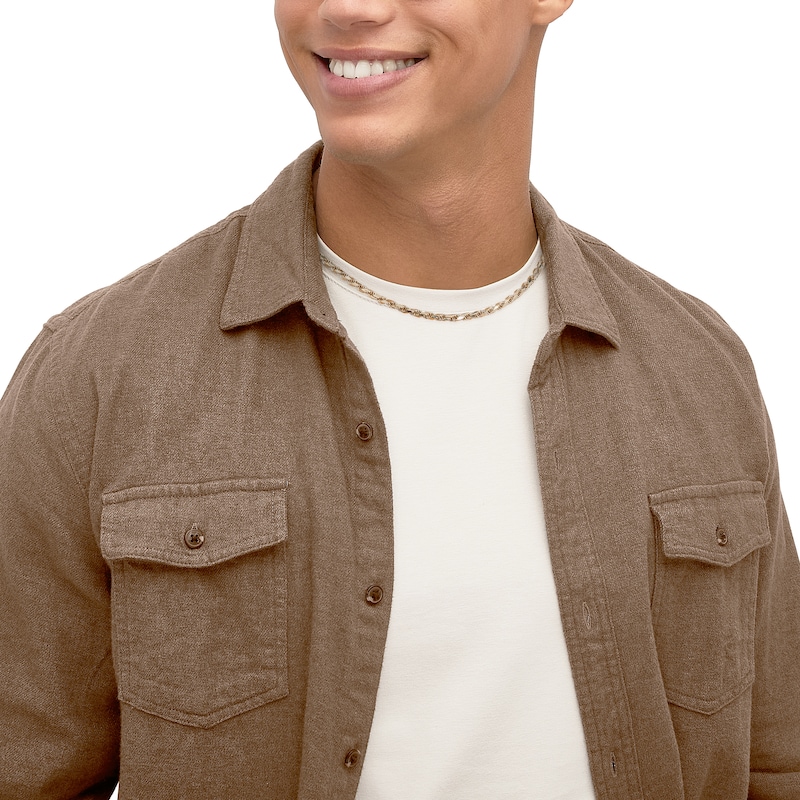 Main Image 5 of 3.5mm Rope Chain Necklace Hollow 10K Yellow Gold 20"