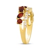 Thumbnail Image 2 of Le Vian Multi-Shape Garnet Ring 1/4 ct tw Diamonds 14K Honey Gold