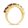 Thumbnail Image 3 of Le Vian Multi-Shape Garnet Ring 1/4 ct tw Diamonds 14K Honey Gold