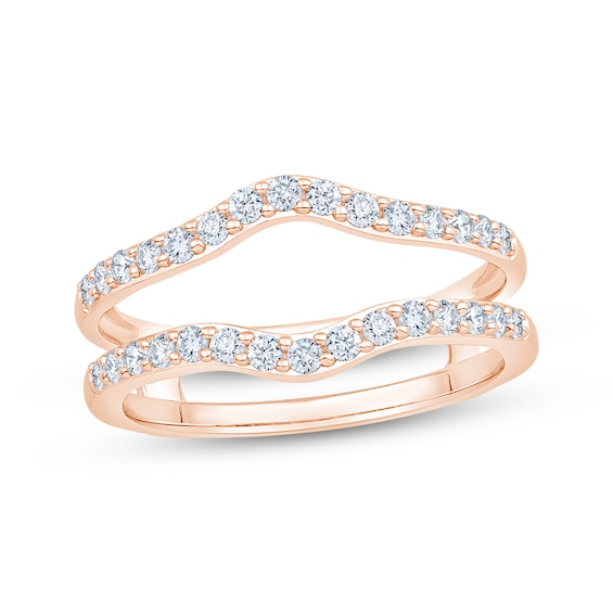 Now + Forever Diamond Contour Enhancer Ring 1/2 ct tw 14K Rose Gold