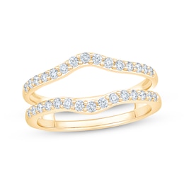Now + Forever Diamond Contour Enhancer Ring 1/2 ct tw 14K Yellow Gold
