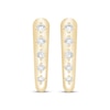 Thumbnail Image 2 of KAY Lab-Grown Diamonds Tapered Hoop Earrings 1/4 ct tw 10K Yellow Gold