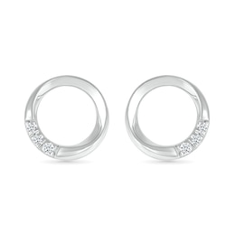 KAY Lab-Grown Diamonds Circle Studs 1/20 ct tw Sterling Silver
