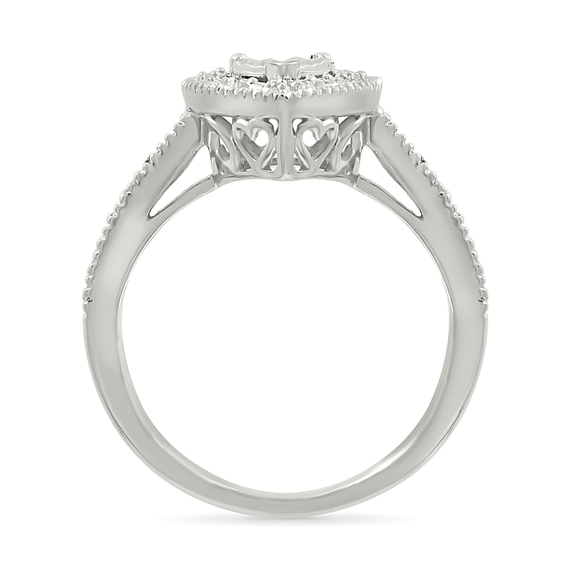Main Image 2 of Diamond Accent Heart Promise Ring Sterling Silver