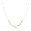 Thumbnail Image 1 of Italian Brilliance Geometric Textured Necklace 14K Yellow Gold 18"