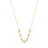 Thumbnail Image 2 of Italian Brilliance Geometric Textured Necklace 14K Yellow Gold 18"