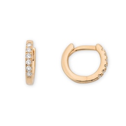 Rocksbox The Everyday Lab-Grown Diamond Huggie Earrings 1/8 ct tw 24K Yellow Gold Vermeil Sterling Silver