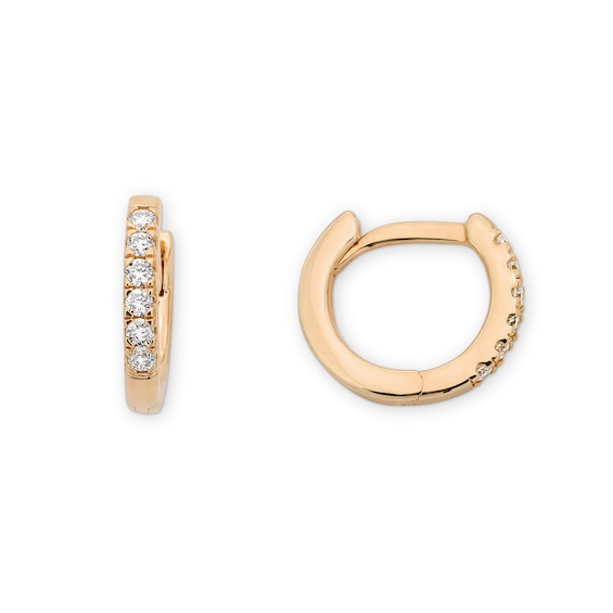 Rocksbox The Everyday Lab-Grown Diamond Huggie Earrings 1/8 ct tw 24K Yellow Gold Vermeil Sterling Silver