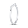 Thumbnail Image 1 of Diamond Contour Wedding Band 1/10 ct tw 14K White Gold