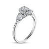 Thumbnail Image 2 of Now + Forever Oval-Cut & Pear-Shaped Three-Stone Diamond Engagement Ring 1/3 ct tw 14K White Gold
