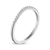 Thumbnail Image 9 of Now + Forever Round-Cut Diamond Wedding Band 1/10 ct tw 14K White Gold