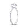 Multi-Diamond Center Heart Frame Promise Ring 1/6 ct tw Sterling Silver