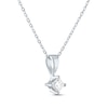 Thumbnail Image 1 of Princess-Cut Diamond Solitaire Necklace 1/4 ct tw 14K White Gold 18" (I/I2)