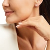 Thumbnail Image 3 of THE LEO Diamond Flower Stud Earrings 1/2 ct tw 14K White Gold