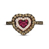 Thumbnail Image 3 of Godiva x Le Vian Ruby & Diamond Ring 5/8 ct tw 14K Strawberry Gold