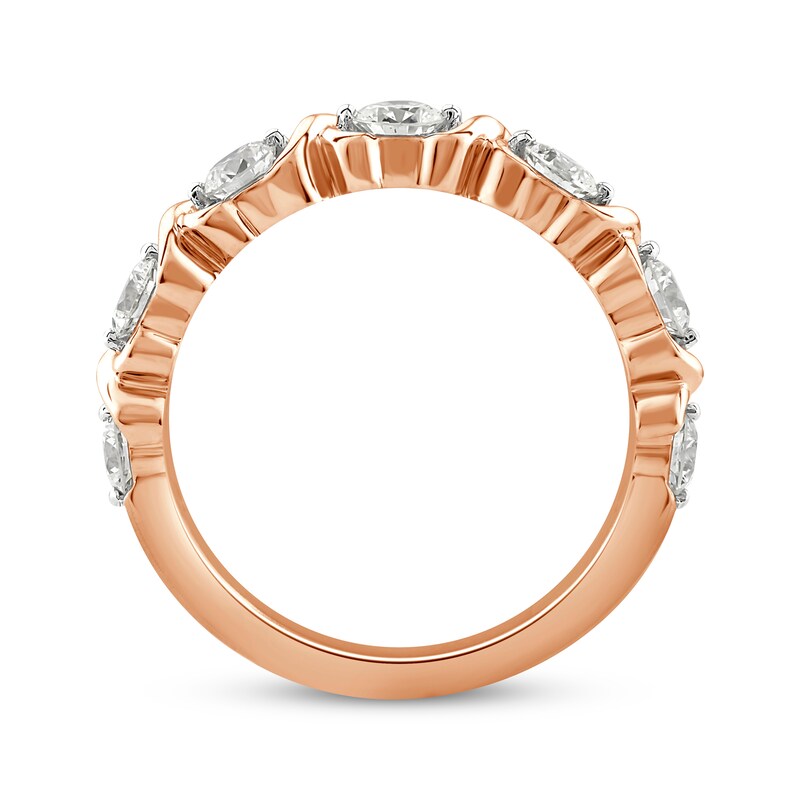 Main Image 2 of Round-Cut Diamond Anniversary Band 1 ct tw 14K Rose Gold