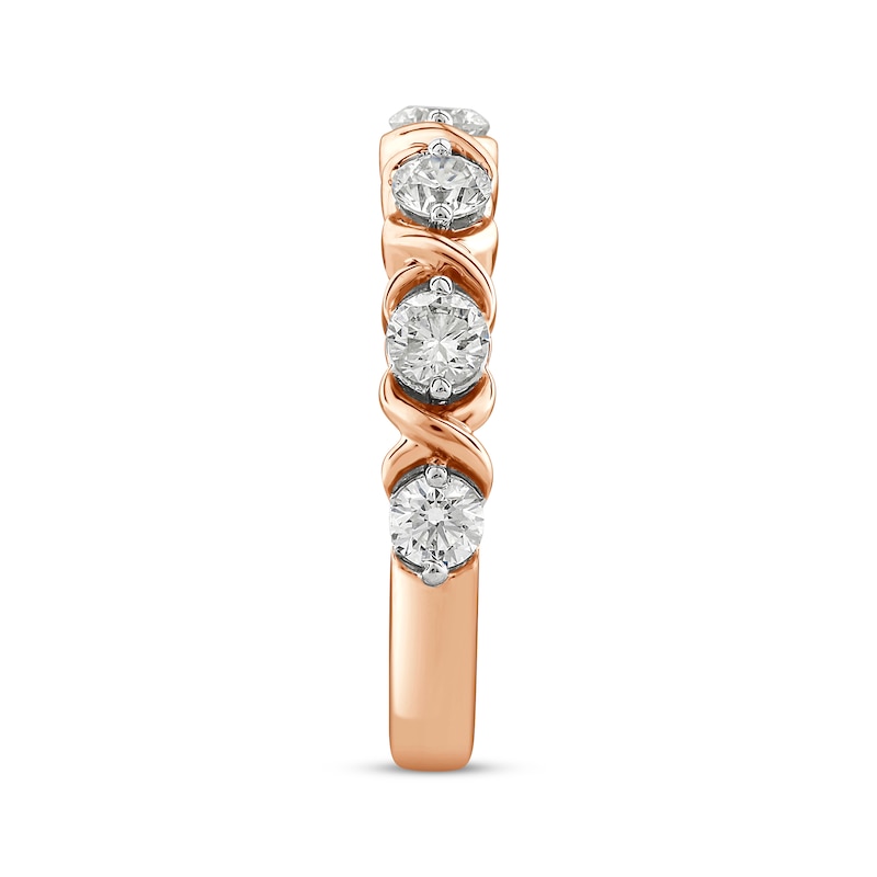 Main Image 3 of Round-Cut Diamond Anniversary Band 1 ct tw 14K Rose Gold