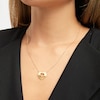 Thumbnail Image 3 of Diamond-Cut Heart Cutout Necklace 10K Yellow Gold 18.5"