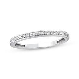 Now + Forever Diamond Wedding Band 1/20 ct tw 10K White Gold
