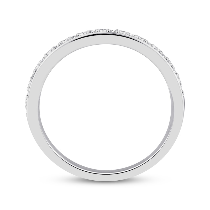 Main Image 3 of Now + Forever Diamond Wedding Band 1/20 ct tw 10K White Gold