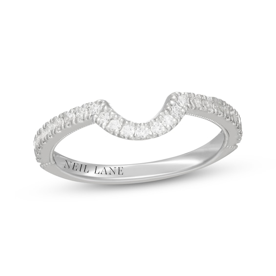 Neil Lane Diamond Contour Wedding Band 1/4 ct tw 14K White Gold