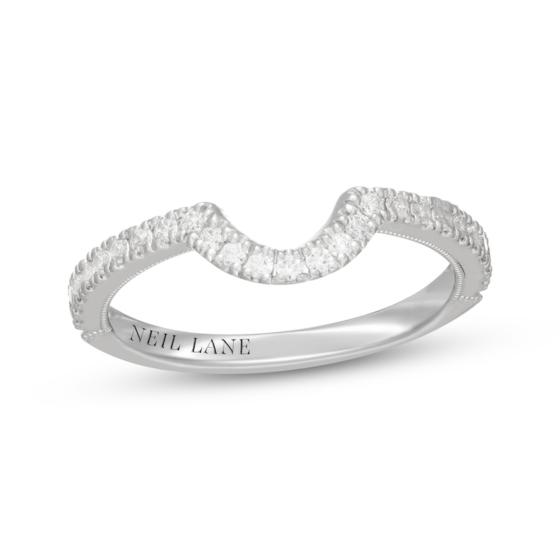 Main Image 7 of Neil Lane Diamond Contour Wedding Band 1/4 ct tw 14K White Gold