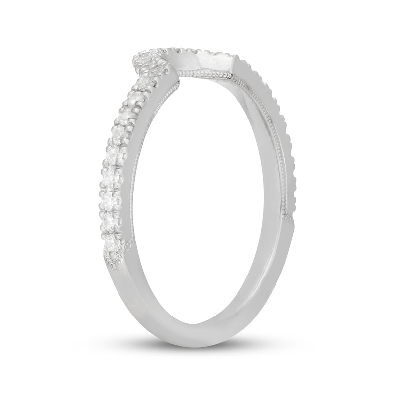 Main Image 9 of Neil Lane Diamond Contour Wedding Band 1/4 ct tw 14K White Gold
