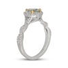 Thumbnail Image 5 of Neil Lane Pear-Shaped Green Quartz & Diamond Halo Engagement Ring 3/8 ct tw 14K White Gold