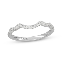 Neil Lane Diamond Contour Wedding Band 1/5 ct tw 14K White Gold