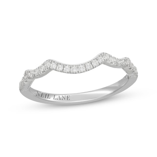 Neil Lane Diamond Contour Wedding Band 1/5 ct tw 14K White Gold