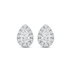 Thumbnail Image 2 of KAY Lab-Grown Diamonds Pear-Shaped Halo Stud Earrings 3/4 ct tw 10K White Gold
