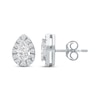 Thumbnail Image 2 of Lab-Created Diamonds by KAY Pear-Shaped Halo Stud Earrings 3/4 ct tw 10K White Gold
