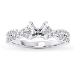 Now + Forever Lab-Grown Diamonds Engagement Ring Setting 1/3 ct tw 14K White Gold