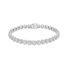 Thumbnail Image 1 of Diamond Halo Line Bracelet 1/2 ct tw Sterling Silver 7&quot;