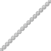 Thumbnail Image 1 of Diamond Halo Line Bracelet 1/2 ct tw Sterling Silver 7"