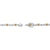 Thumbnail Image 3 of Citrine & White Lab-Created Sapphire Infinity Bracelet Sterling Silver 7.25"