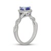 Thumbnail Image 2 of Neil Lane Pear-Shaped Tanzanite & Diamond Halo Engagement Ring 3/8 ct tw 14K White Gold