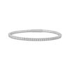 Thumbnail Image 0 of Diamond Flex Bangle Bracelet 1/4 ct tw Sterling Silver & Stainless Steel