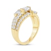 Thumbnail Image 1 of Lab-Created Diamonds by KAY Oval-Cut Three-Stone Anniversary Ring 2 ct tw 14K Yellow Gold