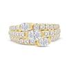 Thumbnail Image 2 of Lab-Created Diamonds by KAY Oval-Cut Three-Stone Anniversary Ring 2 ct tw 14K Yellow Gold