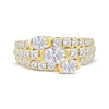 Thumbnail Image 3 of Now + Forever Lab-Grown Diamonds Oval-Cut Three-Stone Anniversary Ring 2 ct tw 14K Yellow Gold