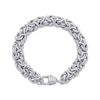 Thumbnail Image 1 of Byzantine Chain Bracelet 11.7mm Solid Sterling Silver 7.5"