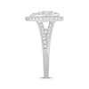 Thumbnail Image 2 of Now + Forever Multi-Diamond Pear-Shaped Halo Engagement Ring 1 ct tw 10K White Gold