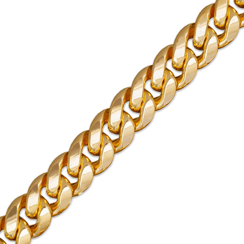 Main Image 2 of Curb Chain Necklace 9.3mm Hollow 14K Yellow Gold 22&quot;