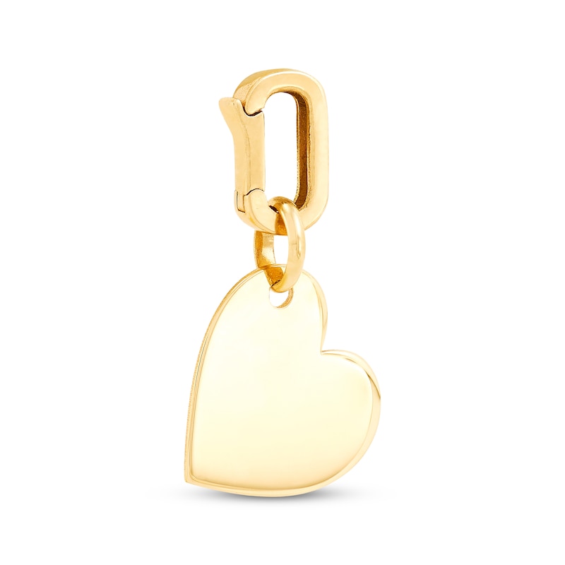 Main Image 2 of Charmed Memories Tilted Heart Charm 10K Yellow Gold